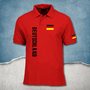 Deutschland Polo-Shirt Polohemd Shirt Top-Qualität! Geschenk Idee Herren Damen