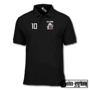 Island Iceland Polo-Shirt Herren Dame lustig mit Name und Zahl Fussball Geschenk