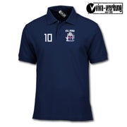 Island Iceland Polo-Shirt Herren Dame lustig mit Name und Zahl Fussball Geschenk