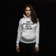 Hoodie mit Wunschtext personalisiert – Kapuzenpullover Unisex Herren Damen, Gesc