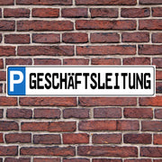KENNZEICHENSCHILD PARKSCHILD KFZ-SCHILD KENNZEICHEN 52x11opt. ERDSTAB ca. 100 CM