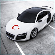 TÜRKEI AUFKLEBER TÜRKIYE AYYILDIZ AUTOAUFKLEBER WANDTATTOO STICKER 30 x 40cm