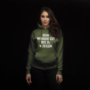 Hoodie mit Wunschtext personalisiert – Kapuzenpullover Unisex Herren Damen, Gesc