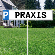 KENNZEICHENSCHILD PARKSCHILD KFZ-SCHILD KENNZEICHEN 52x11opt. ERDSTAB ca. 100 CM