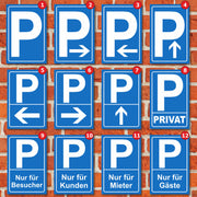 Parkplatzschild Parkschild Parken Parkschilder mit Wunschtext Aufkleber Hinweis