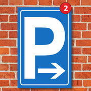 Parkplatzschild Parkschild Parken Parkschilder mit Wunschtext Aufkleber Hinweis