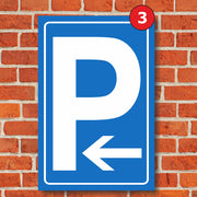 Parkplatzschild Parkschild Parken Parkschilder mit Wunschtext Aufkleber Hinweis