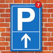 Parkplatzschild Parkschild Parken Parkschilder mit Wunschtext Aufkleber Hinweis