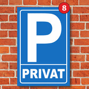 Parkplatzschild Parkschild Parken Parkschilder mit Wunschtext Aufkleber Hinweis