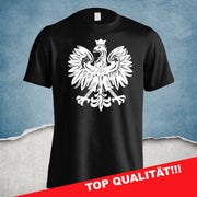 T-Shirt TShirt Polska Polen Adler Polinische Flagge hochwertig vearbeitet Poland