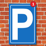 Parkplatzschild Parkschild Parken Parkschilder mit Wunschtext Aufkleber Hinweis