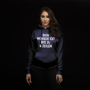 Hoodie mit Wunschtext personalisiert – Kapuzenpullover Unisex Herren Damen, Gesc