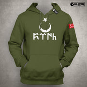 Göktürk Hoodie Herren – Türkisches Symbol Pullover Stolze Türken Kapuzenpullover