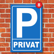 Parkplatzschild Parkschild Parken Parkschilder mit Wunschtext Aufkleber Hinweis
