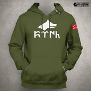 Göktürk Hoodie Herren – Türkisches Symbol Pullover Stolze Türken Kapuzenpullover