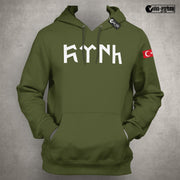 Göktürk Hoodie Herren – Türkisches Symbol Pullover Stolze Türken Kapuzenpullover