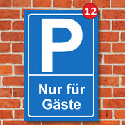 Parkplatzschild Parkschild Parken Parkschilder mit Wunschtext Aufkleber Hinweis