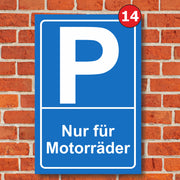 Parkplatzschild Parkschild Parken Parkschilder mit Wunschtext Aufkleber Hinweis