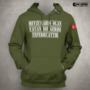 Göktürk Hoodie Herren – Türkisches Symbol Pullover Stolze Türken Kapuzenpullover