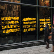 Neueröffnung Aufkleber Schaufensterbeschriftung Ladeneröffnung Werbung Laden