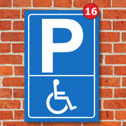 Parkplatzschild Parkschild Parken Parkschilder mit Wunschtext Aufkleber Hinweis