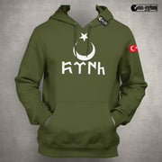 Göktürk Hoodie Herren – Türkisches Symbol Pullover Stolze Türken Kapuzenpullover