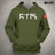 Göktürk Hoodie Herren – Türkisches Symbol Pullover Stolze Türken Kapuzenpullover