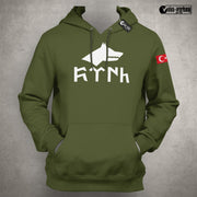 Göktürk Hoodie Herren – Türkisches Symbol Pullover Stolze Türken Kapuzenpullover