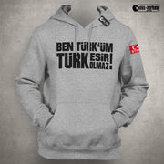 Türk Esir Olmaz Hoodie Pulli Pullover Türkiye Istanbul Mond Stern Militär Asker