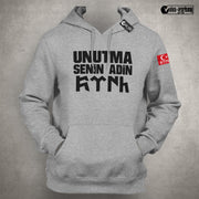Türk Esir Olmaz Hoodie Pulli Pullover Türkiye Istanbul Mond Stern Militär Asker