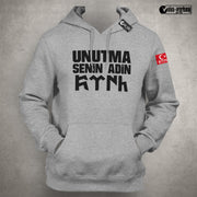 Türk Esir Olmaz Hoodie Pulli Pullover Türkiye Istanbul Mond Stern Militär Asker