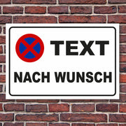 Parkverbotsschild nach Wunschtext Parkverbot parken verboten Parkplatz 3 Formate
