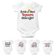 Babybody mit lustigen türkischen Sprüchen für Jungen & Mädchen Geburtstagsgeschk