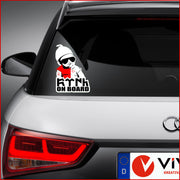 Baby on board Türk Göktürk Autoaufkleber Sticker Türkei Fanartikel 14 x 20cm