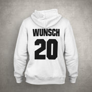 Pulli King Queen 01 Pärchen im SET Kapuzensweatshirt Wunschname & Nr. Sweatshirt