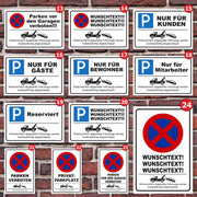 Parkplatzschild Parkverbot parken verboten Halteverbot Hinweisschild Parkplatz