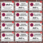 Parkplatzschild Parkverbot parken verboten Halteverbot Hinweisschild Parkplatz