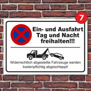 Parkplatzschild Parkverbot parken verboten Halteverbot Hinweisschild Parkplatz