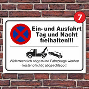 Parkplatzschild Parkverbot parken verboten Halteverbot Hinweisschild Parkplatz