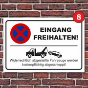 Parkplatzschild Parkverbot parken verboten Halteverbot Hinweisschild Parkplatz