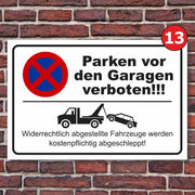 Parkplatzschild Parkverbot parken verboten Halteverbot Hinweisschild Parkplatz