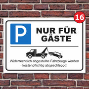 Parkplatzschild Parkverbot parken verboten Halteverbot Hinweisschild Parkplatz