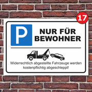 Parkplatzschild Parkverbot parken verboten Halteverbot Hinweisschild Parkplatz