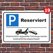 Parkplatzschild Parkverbot parken verboten Halteverbot Hinweisschild Parkplatz