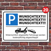 Parkplatzschild Parkverbot parken verboten Halteverbot Hinweisschild Parkplatz