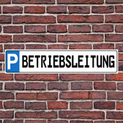 PARKPLATZSCHILD KENNZEICHENSCHILD KENNZEICHEN 52x11 CM ERDSTAB ca. 100 cm