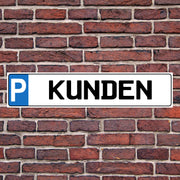 PARKPLATZSCHILD KENNZEICHENSCHILD KENNZEICHEN 52x11 CM ERDSTAB ca. 100 cm