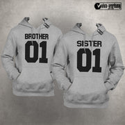 Sister 01 Brother 01 Pulli Deluxe Best Friends Beste Freundin Hoodie Geschenk