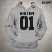 Sister 01 Brother 01 Pulli Deluxe Best Friends Beste Freundin Hoodie Geschenk