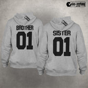 Sister 01 Brother 01 Pulli Deluxe Best Friends Beste Freundin Hoodie Geschenk